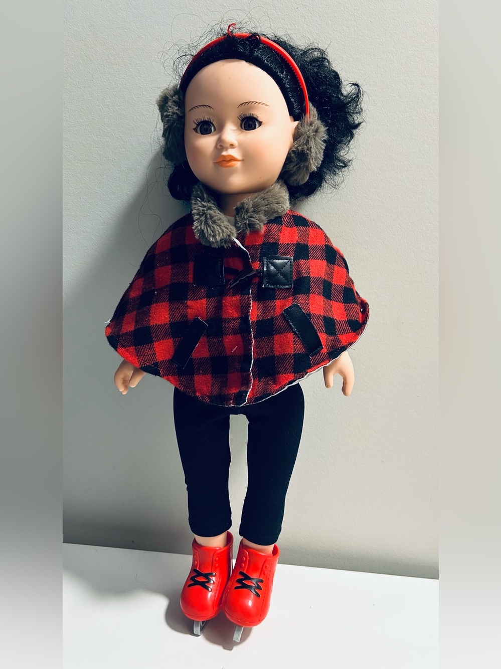 19” CitiToy Asian Doll with Winter Outfit & Ice Skates (GS155B T15)